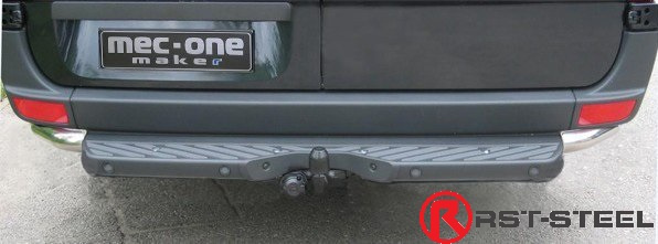 Takakulmaputket Ø76mm MB Sprinter 2006-, autoihin jossa tehtaan muoviaskelma - Image 2