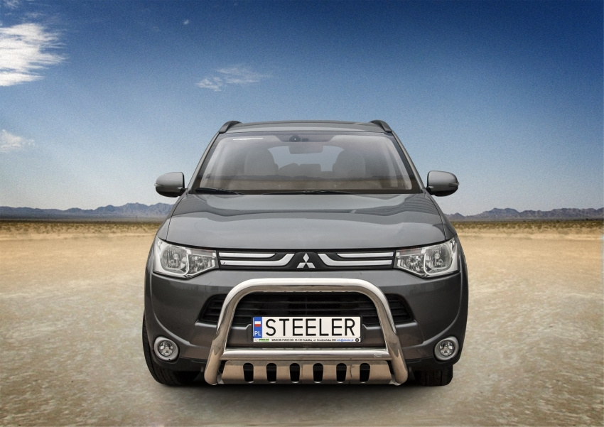 Kuvassa STEELER Lisävaloteline Mitsubishi Outlander 2012-