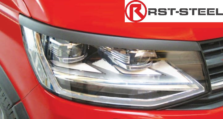 Kuvassa RGM Ajovalojen suojakehykset VW T6