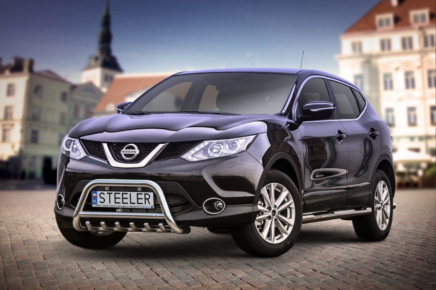 Kuvassa STEELER Lisävaloteline Nissan Qashqai 2013-