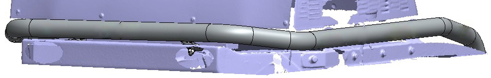 Kuvassa Lisävaloteline nosturiohjaamon X-Cab 2.0 katolle
