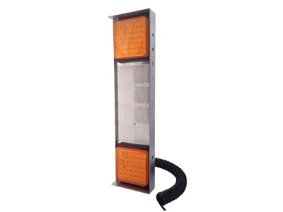 Kuvassa Valot ylileveään kuljetukseen, Keltainen