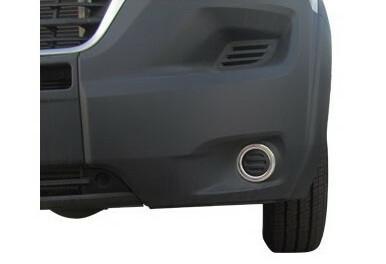 Kuvassa Sumuvalojen kromikehykset Fiat Ducato 2014-