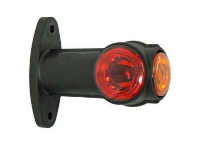 Kuvassa Äärivalo kumivarrella, kirkas/punainen/keltainen