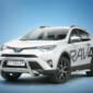 Kuvassa STEELER Lisävaloteline Toyota Rav4 2016-