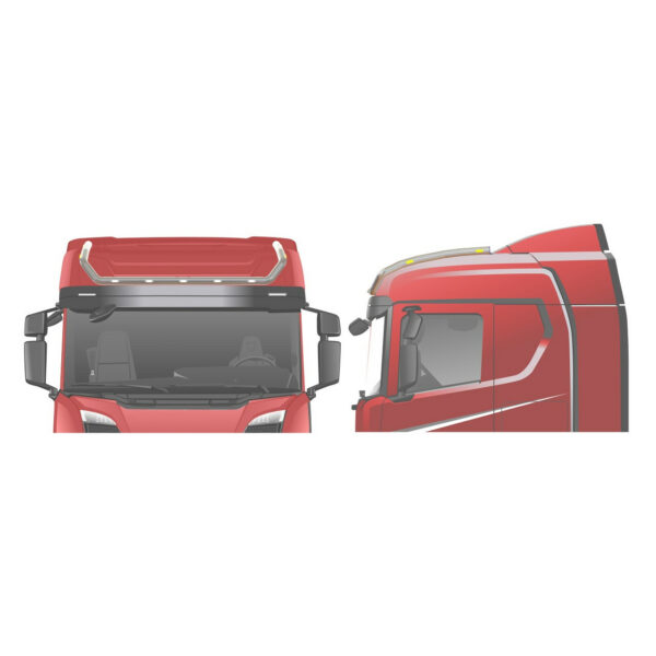 Roof Bar With Short Side Extensions (20N), Scania NextGen 2017- Normal Cab - Image 2
