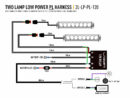 Lazer Two-Lamp Wiring Kit 12V, Position Light