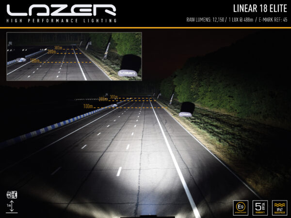 Lazer Linear 18 auxiliary light package with license plate bracket - Bild 5