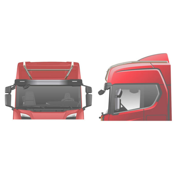 Roof Bar With Side Extensions (20HS12), Scania NG