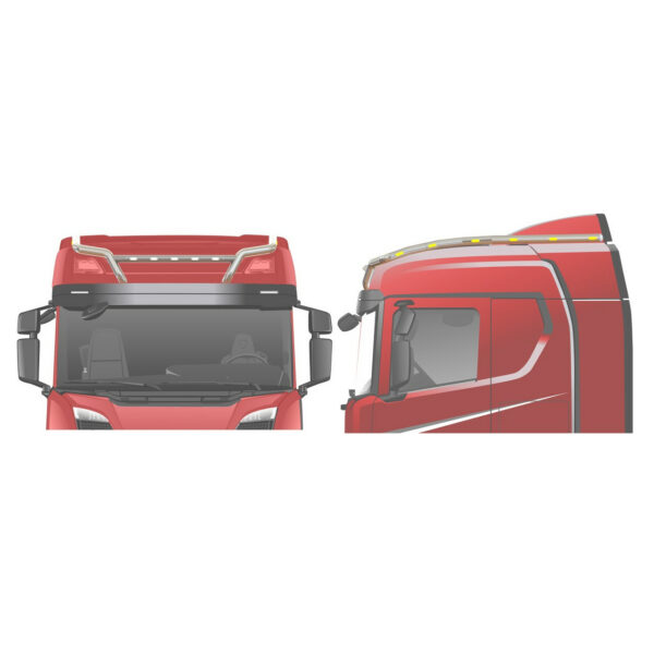 Roof Bar With Long Side Extensions (20N), Scania NG17- Normal Cab - Bild 2
