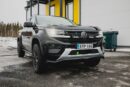 Volkswagen Amarok 2023- model which have front spoiler bar on it.