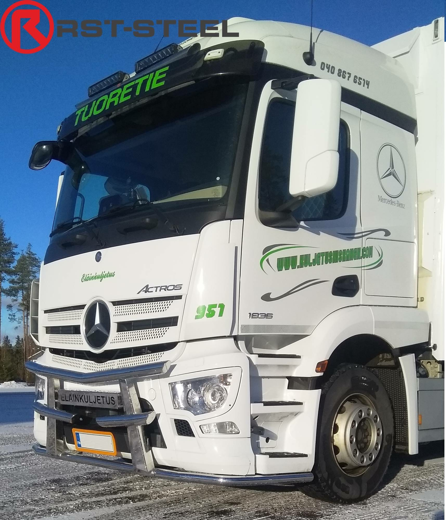Bull Bar Lite Mercedes-Benz Actros L (2,3m) 2019- Delivery truck - Bilde 2