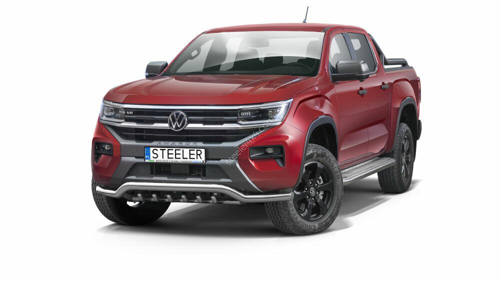Kuvassa Steeler Etupuskurin Suojaraudat VW Amarok 2023-