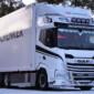Kuvassa Lisävaloteline katolle DAF XF 2022-