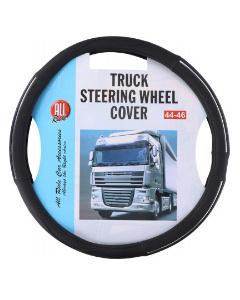 Musta ohjauspyörän suojus 44-46 cm halkaisijaltaan oleviin ohjauspyöriin