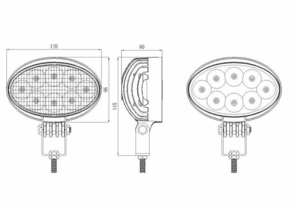Revon LED Work Light 40W/3400lm - Image 2