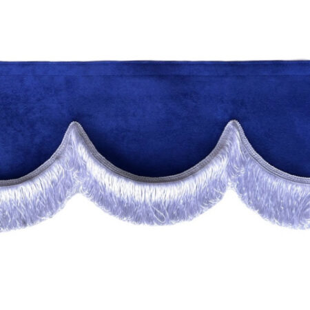Vindusgardin med frynser 250x18cm