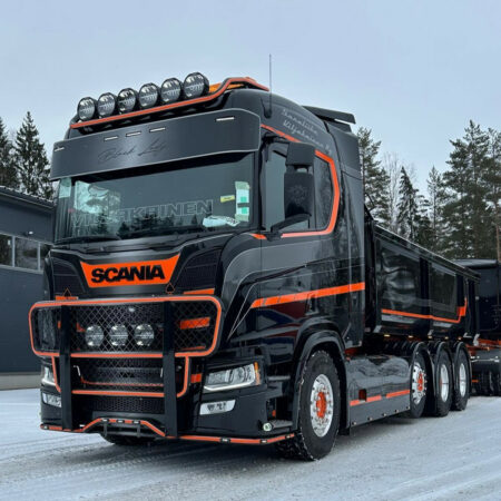 3-delad frontrör med A-kurva Scania NextGen 2017- Liten främre stötfångare