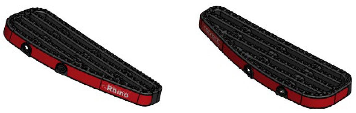 Kuvassa Muovisuojus vasen ja oikea puoli