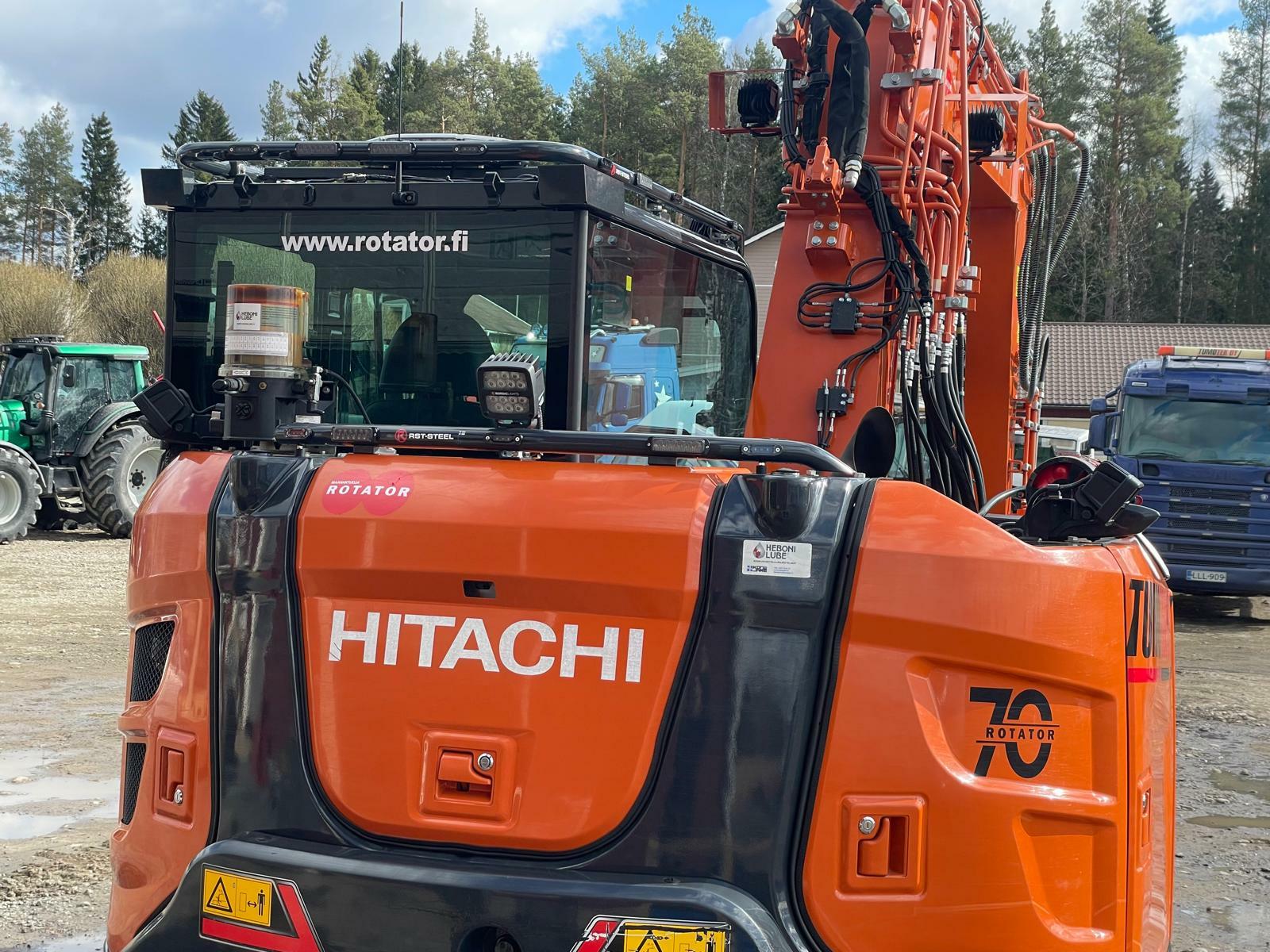 Kuvassa Valoteline punttiin Hitachi ZX95US-7 (Ø42mm)