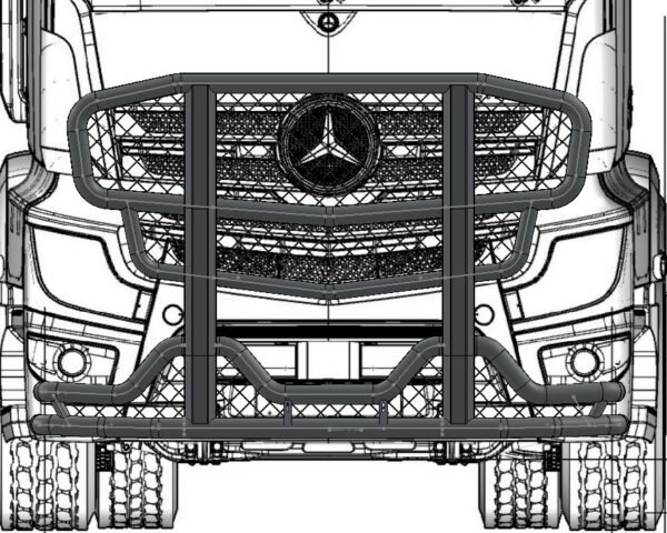Frontskydd Freeway Mercedes-Benz Actros 2,3m