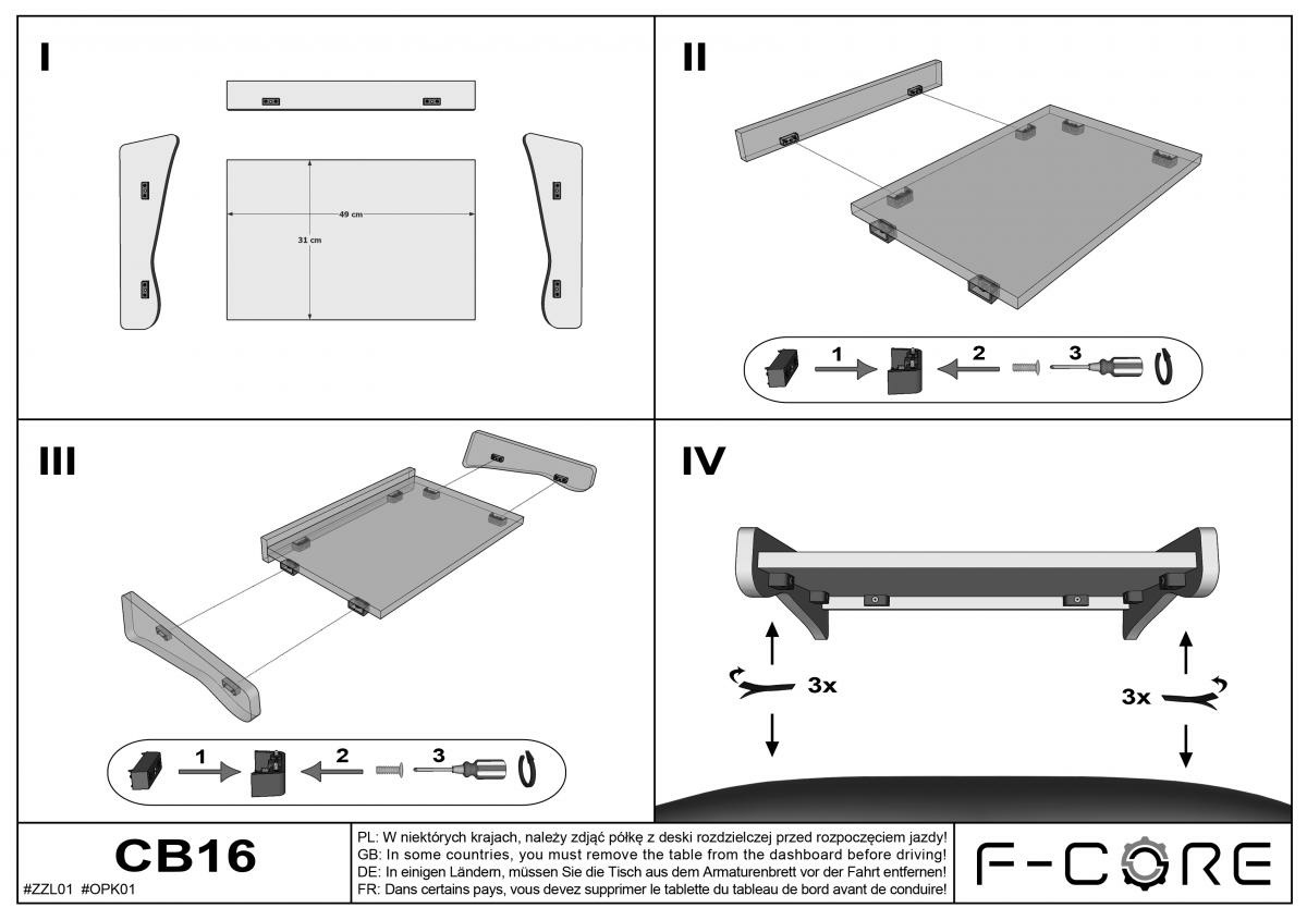 Keskipöytä - Classic, MB Sprinter III 2018- - Image 3