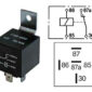 RELE 12V / 30/40A, 5-napainen