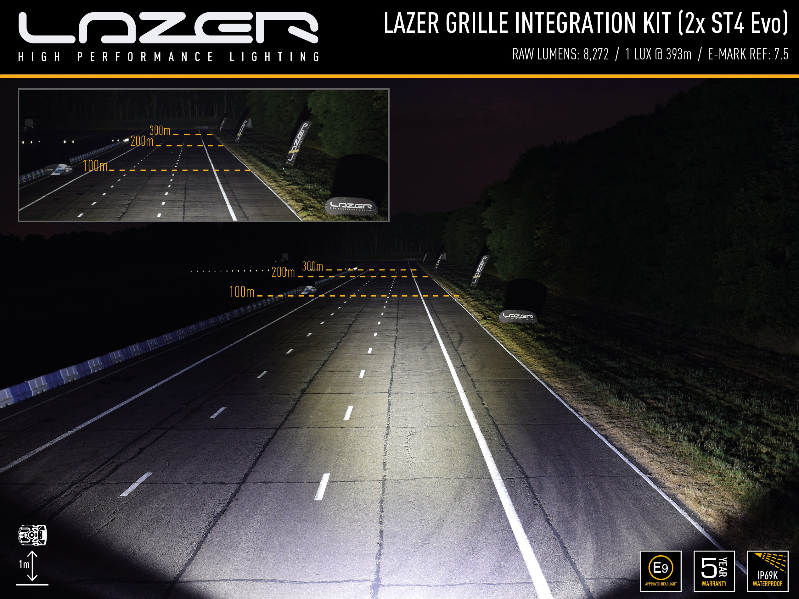 Lazer Grille Kit Ford Transit 2014- ST4 Evolution - Image 5