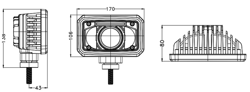 Revon LED-Ajovalo 30/50W, E-hyväksytty - Image 2