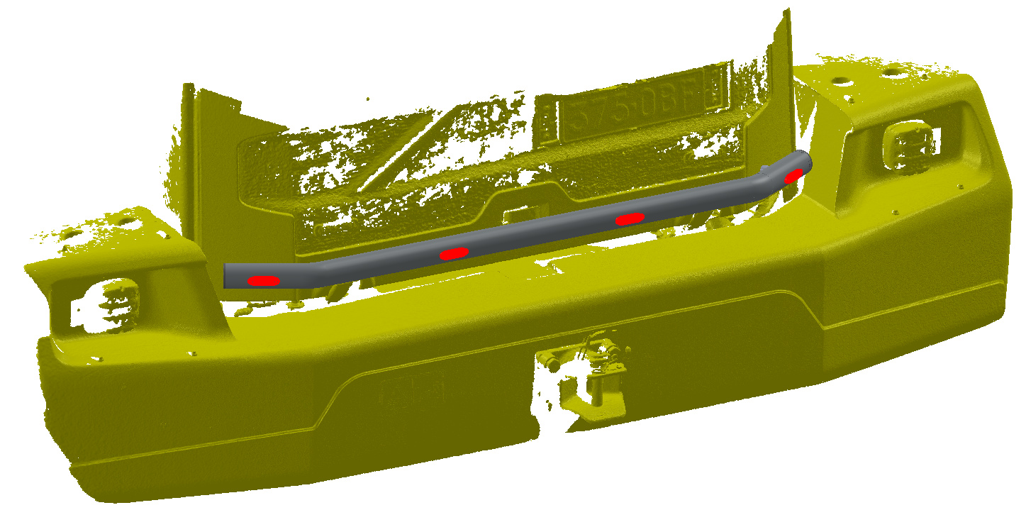 Kuvassa Koristeputki taakse Pyöräkone Volvo L150H, L180H, L220H