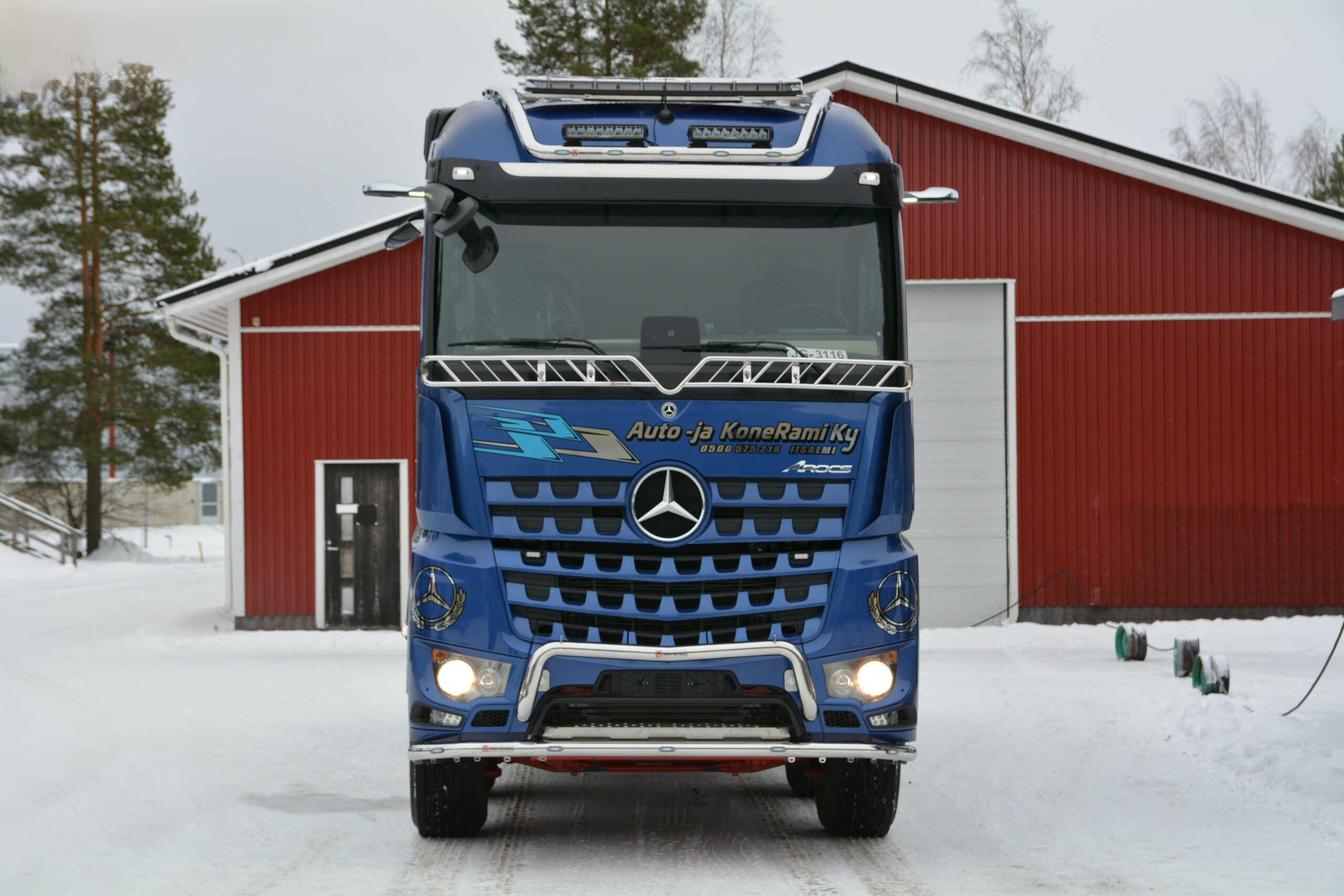 Lisävaloteline maskiin MB Arocs 2.3m/2.5m