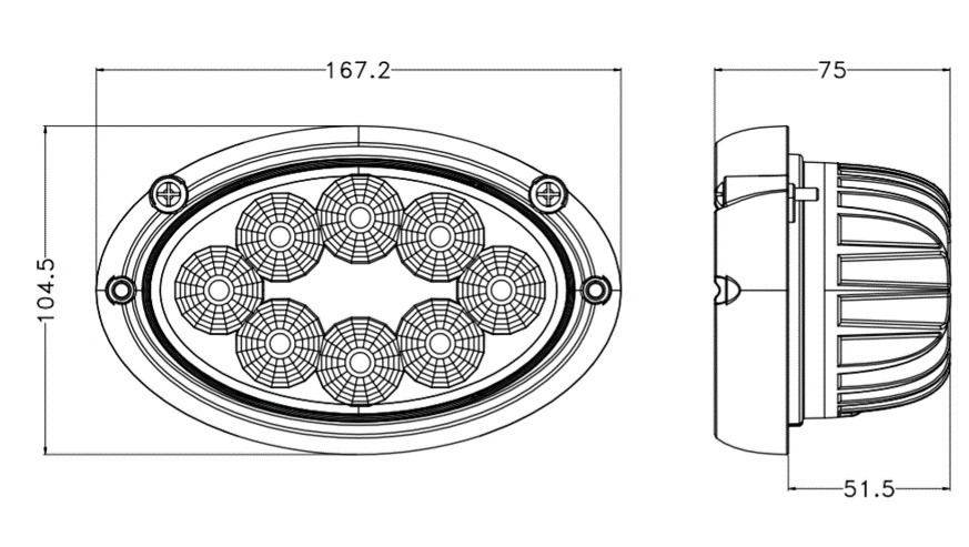 LED-Työvalo Revon 40W/4000lm, Massey Ferguson - Image 3