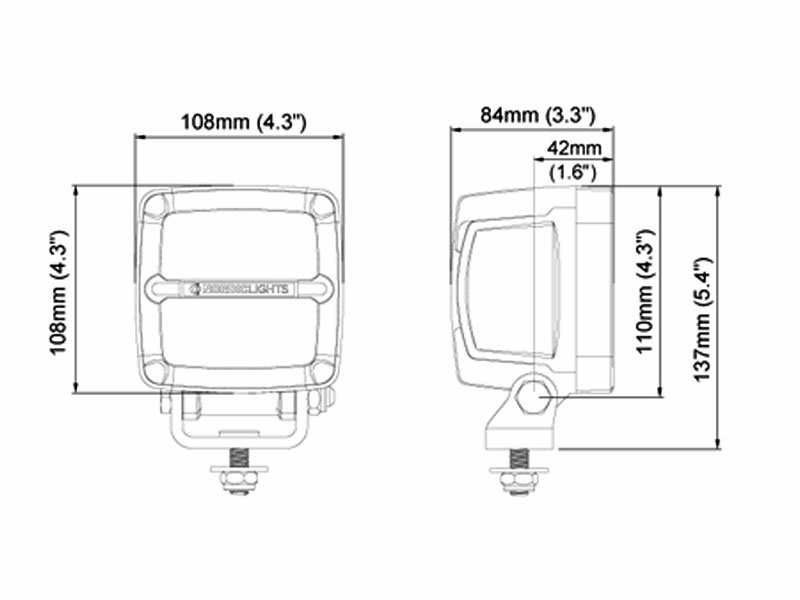 Työvalo Nordic Lights Scorpius PRO 4500 - 40W (Wide Flood) - Image 3