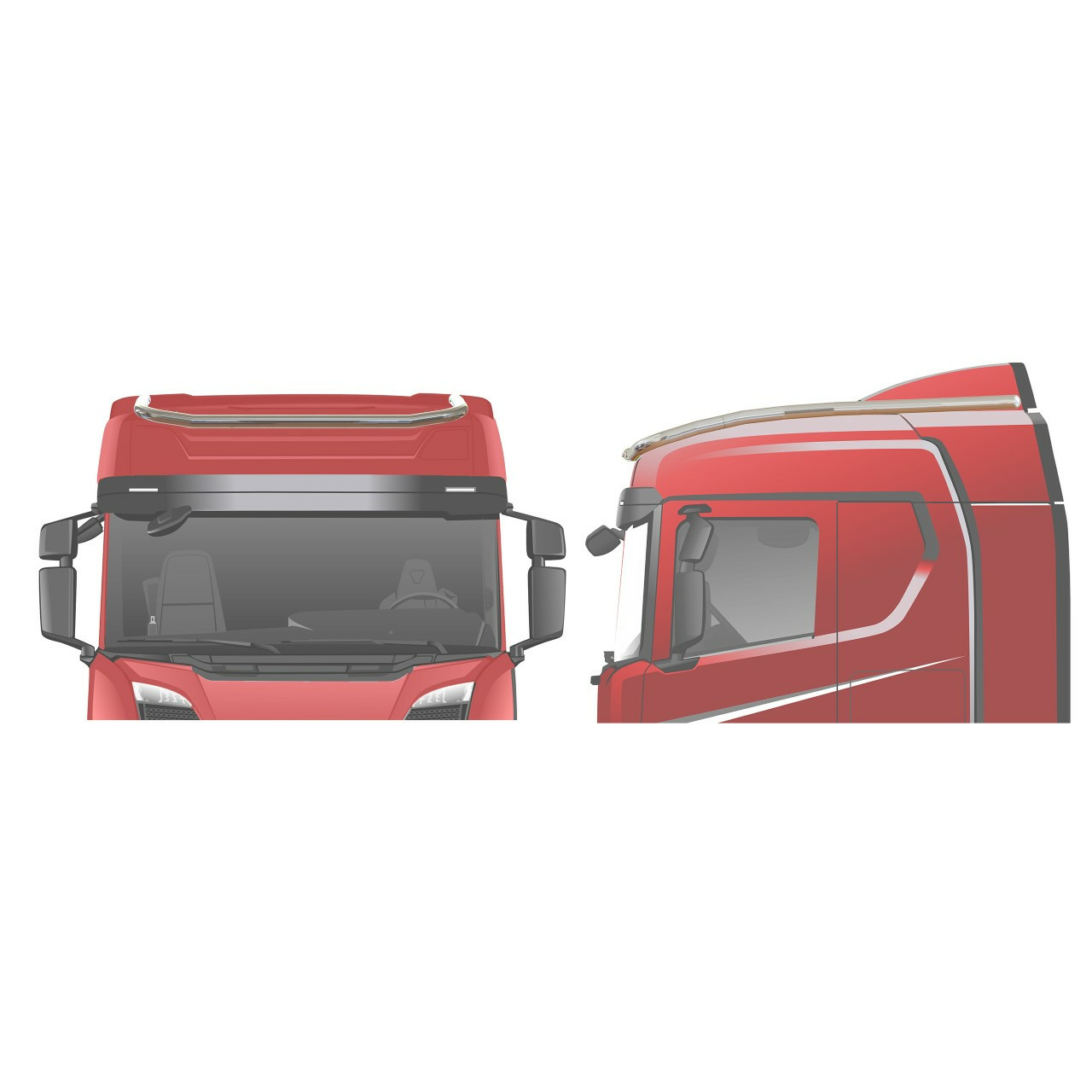 Kuvassa Valoteline katolle Basic Long V44 Scania NextGen Normaali