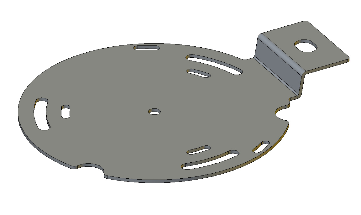 Kuvassa Kiinnike pyöreälle majakalle (majakan kiinnike)