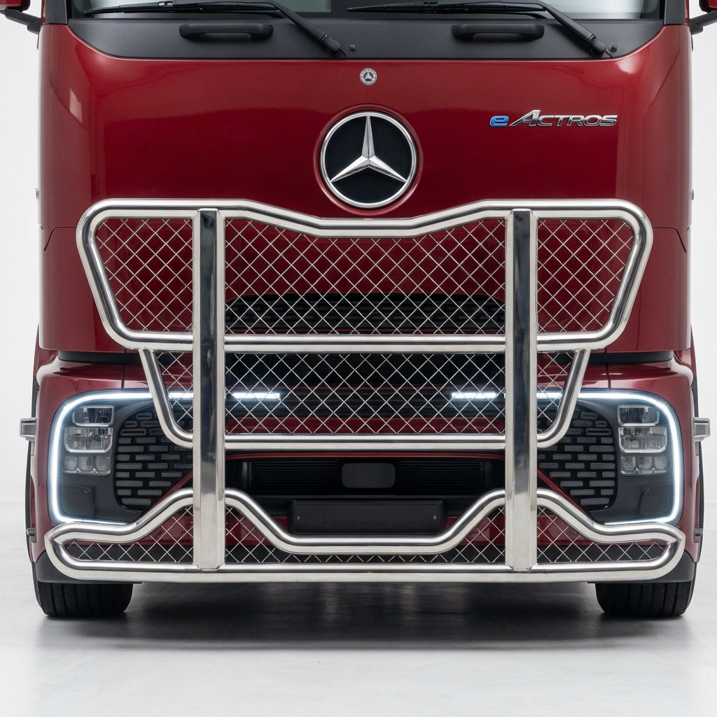 Kuvassa Karjapuskuri Freeway MB Actros L Procabin V42 (LegalPro)